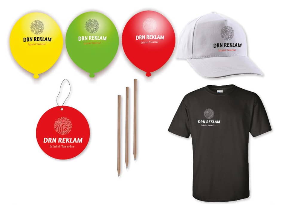 Werbeartikel: Ballons, Autoduft, Kugelschreiber und Textilien