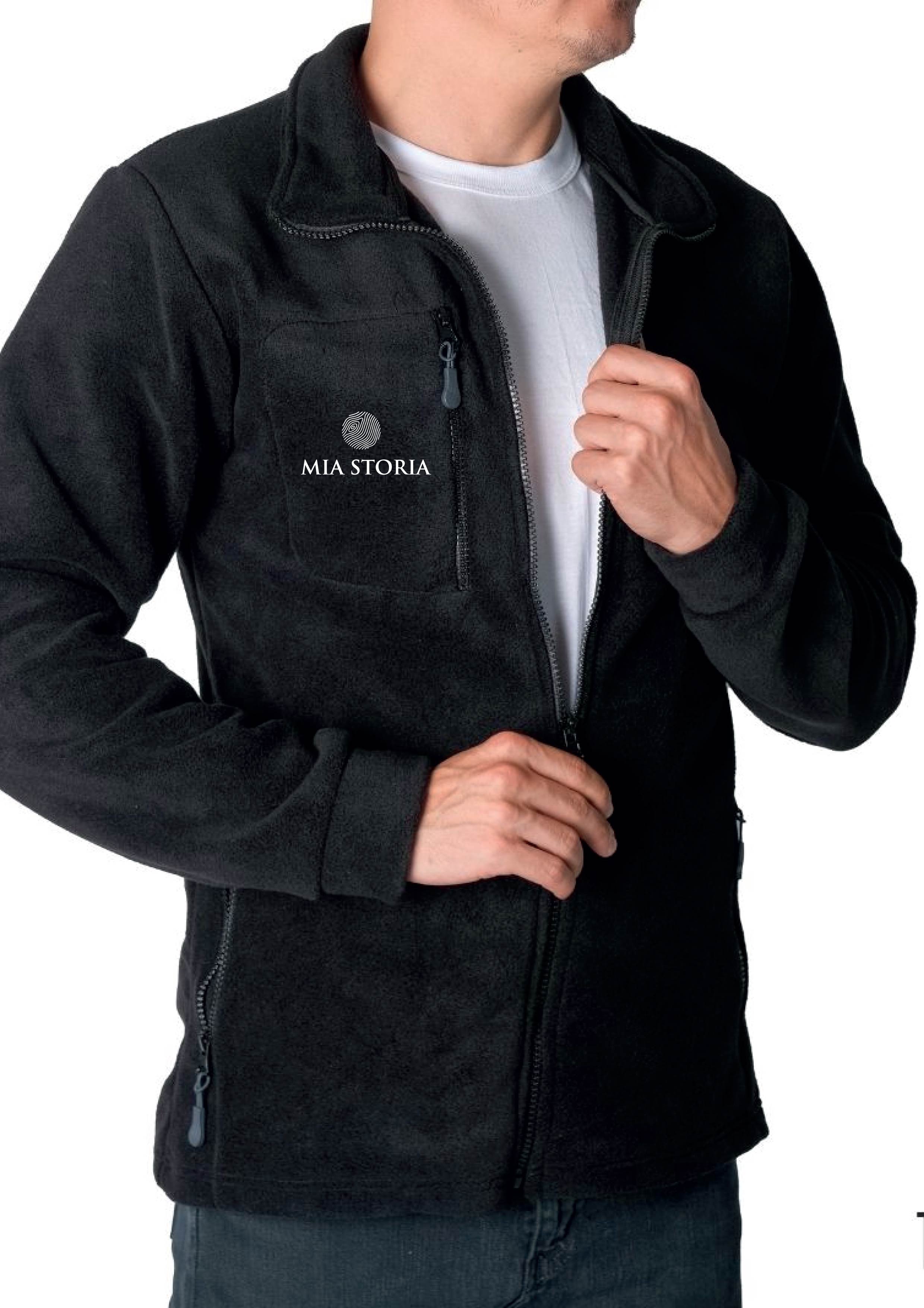 Bestickte Fleece-Jacke